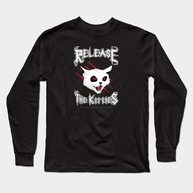 Release the Kitties Long Sleeve T-Shirt by patrickkingart